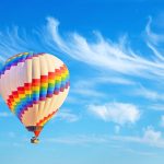 Hot Air Balloon in a blue sky